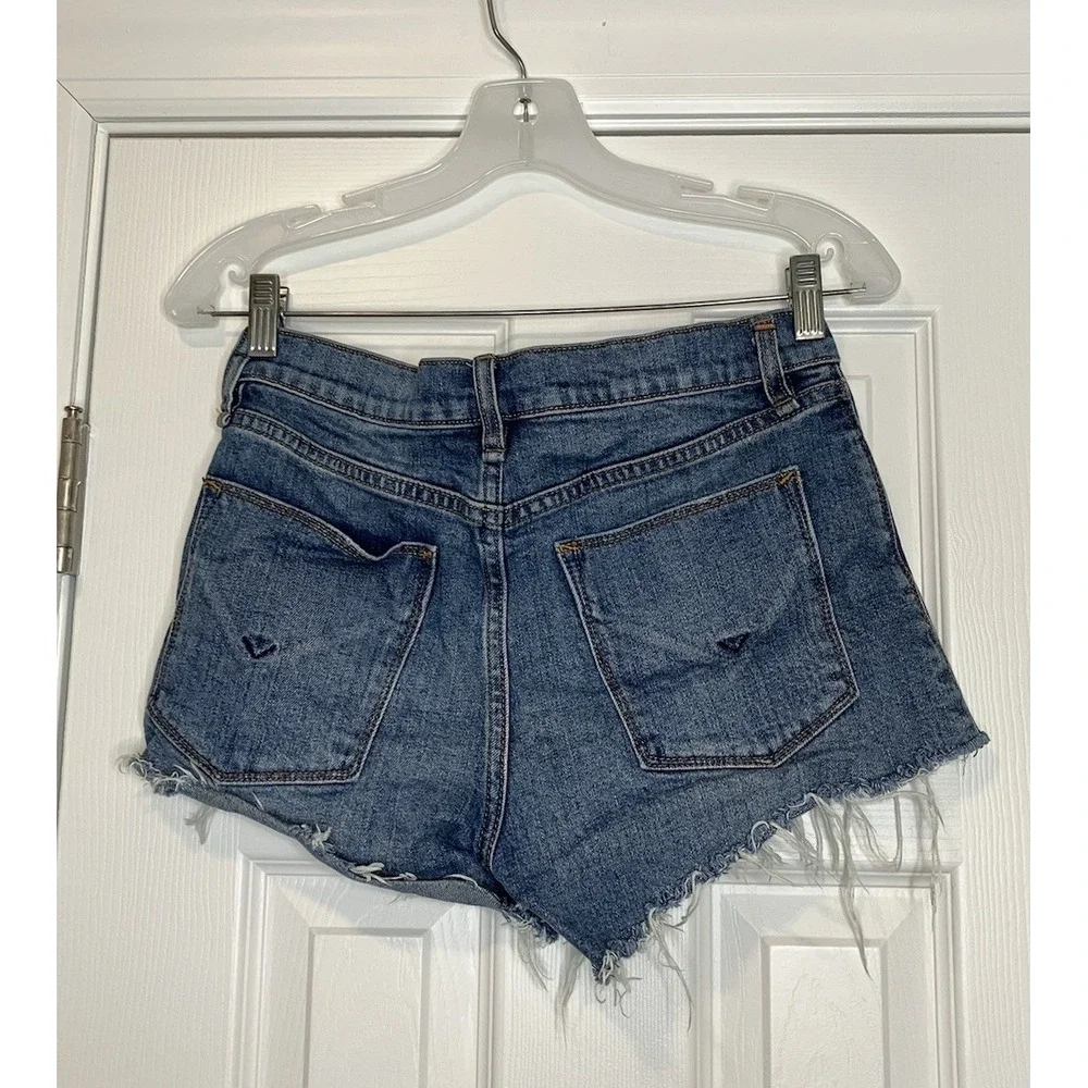 Hudson Women's Gemma Short Denim Shorts Medium Wash‎ 25